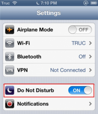 “Do Not Disturb” Tính năng bạn nên biết trên Iphone