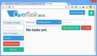 OverTask là một sự cách tân trong việc quản lý các Tab cho Chrome