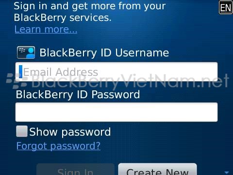 Thay đổi 1 BlackBerry ID mới hoàn toàn trên BBOS mà không cần Wipe máy