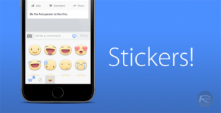Facebook trên iPhone cho phép bình luận kèm hình sticker