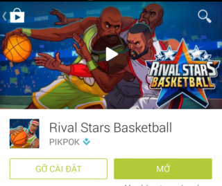 Game bóng rổ dạng thẻRival Stars Basketball
