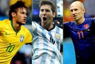 Messi, Neymar, Robben tranh Quả bóng vàng World Cup
