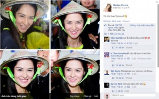 “Mỹ nhân đẹp nhất Philippines” đăng ảnh đội nón lá Việt Nam