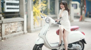 Người đẹp Việt nhẹ nhàng cùng Vespa Primavera