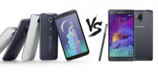 So sánh Samsung Galaxy Note 4 và Nexus 6