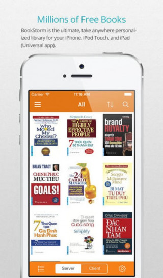 BookStorm - Ứng dụng đọc sách trên iOS