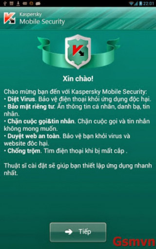 Diệt Virut Kaspersky Mobile Security Crack Việt Hóa