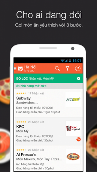 Food Panda ứng dụng gọi món ăn toàn thế giới