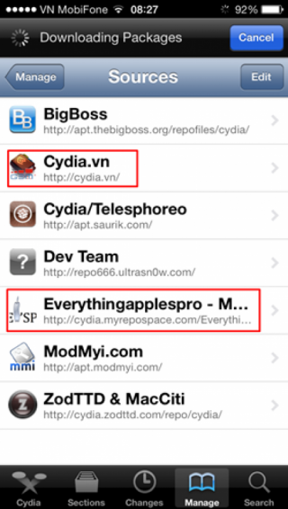 Hướng dẫn cài Appstore.vn cho iOS7 đã Jailbreak