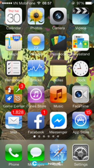iOS 6 Theme (iOS 7): Bộ icon hoài cổ cho iOS 7