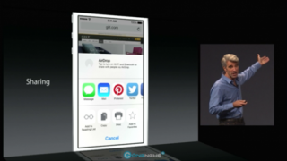 iPhone đã có chức năng chia sẻ file giữa các ứng dụng trong iOS 8