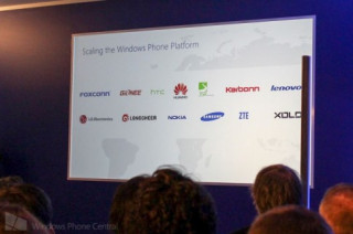 Microsoft tuyên bố nhiều đối tác tham gia sản xuất Windows Phone