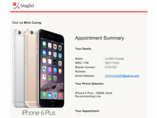 Người Việt ở Singapore rủ nhau bán suất mua iPhone 6.