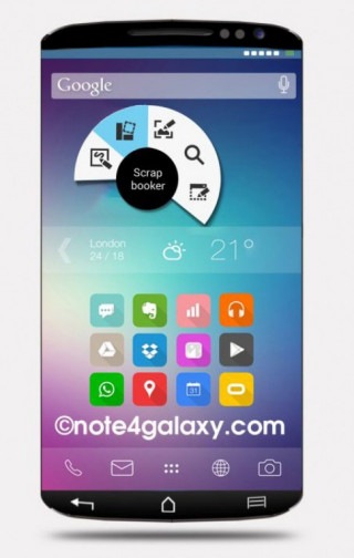 Samsung galaxy note 4 với thiết kế mới