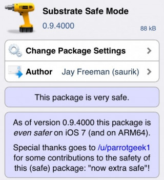 Substrate Safe Mode 0.9.4000 đã tương thích iOS 7 và iPhone 5s