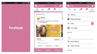 Trải nghiệm ứng dụng Facebook toàn màu hồng cho phái đẹp