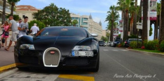 Bắt gặp Bugatti Veyron Sang Noir siêu... hiếm tại Cannes