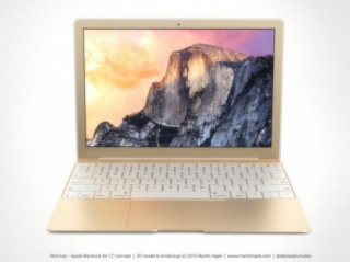 Xuất hiện concept MacBook Air màu Vàng tuyệt đẹp