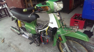 Honda Dream kiểng với màu xanh Z1000 cực chất