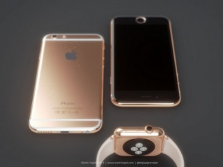 Lộ diện thiết kế iPhone 6s màu hồng ánh vàng đẹp nhất từ trước đến nay