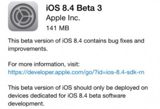 Apple phát hành iOS 8.4 beta 3 dành cho lập trình viên, người dùng đăng kí Public Beta