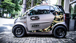 Smart ForTwo độ họa tiết camo độc đáo ở Sài Gòn