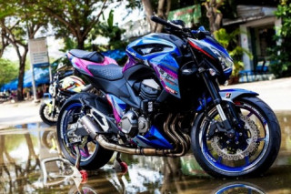 Kawasaki Z800 dàn áo sơn tem độc lạ của biker Sài Gòn