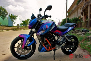 KTM Duke 125 độ cực độc với phiên bản Stitch của biker Bình Dương