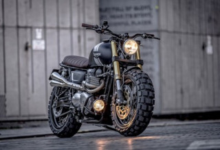 Triumph Boneville T100 hầm hố với phiên bản độ Scrambler