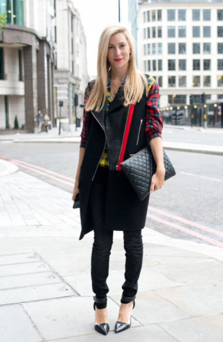 Váy áo thời thượng trên đường phố London Fashion Week