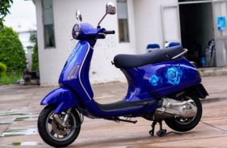 Vespa LX vẽ tem đấu 3D độc đáo