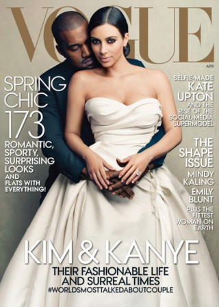 Ảnh bìa Kim-Kanye giúp Vogue phá kỷ lục bán chạy