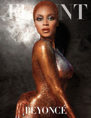 Beyonce khỏa thân phủ nhũ vàng đầy người