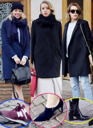 Blogger nổi tiếng khoe tài phối áo khoác với 3 kiểu giày 