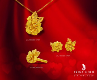 Bộ sưu tập trang sức dịp 8/3 của Prima Gold