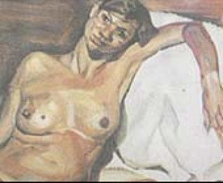 Bức tranh Kate Moss nude khi mang bầu