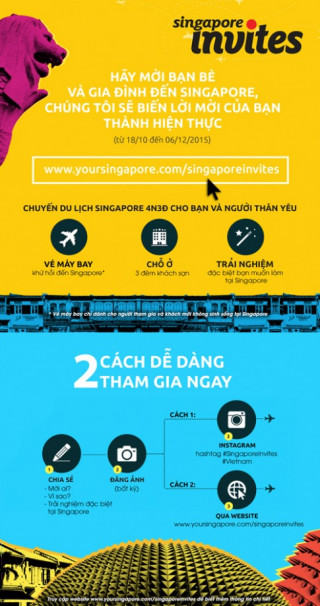 Cơ hội du lịch Singapore miễn phí