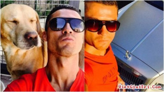 Ronaldo khoe xe, khoe chó