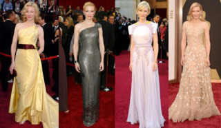Sao Hollywood biến hóa với váy áo Oscar qua các năm