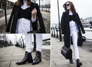 Style đen trắng hiện đại của blogger thời trang Ireland