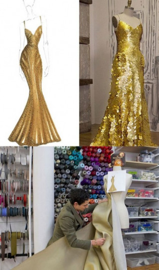 Zac Posen thiết kế váy từ vàng 24 carat