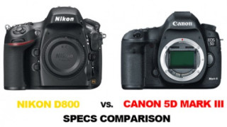 5D Mark III đọ thông số với Nikon D800