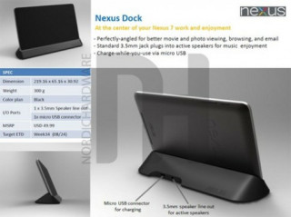 Ảnh dock kết nối cho Nexus 7 xuất hiện