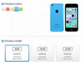 Apple chính thức bán iPhone 5C bản 8 GB