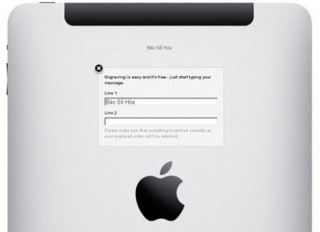 Apple cho phép khắc tên miễn phí lên iPad