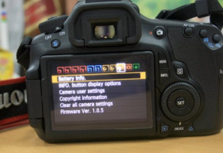 Canon 60D được nâng cấp firmware v1.0.9