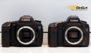 Canon EOS 7D bên cạnh ‘đàn anh’ 5D