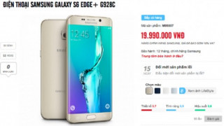 Galaxy S6 edge màn hình cong có giá 20 triệu đồng