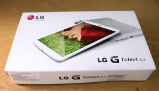 Hình ảnh mở hộp LG G Tablet 8.3 tại Việt Nam
