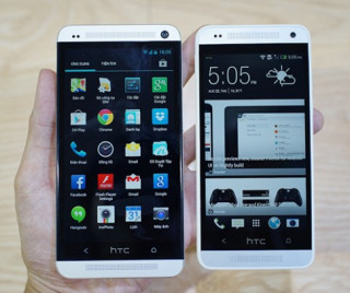 Hình ảnh so sánh HTC One và One Mini